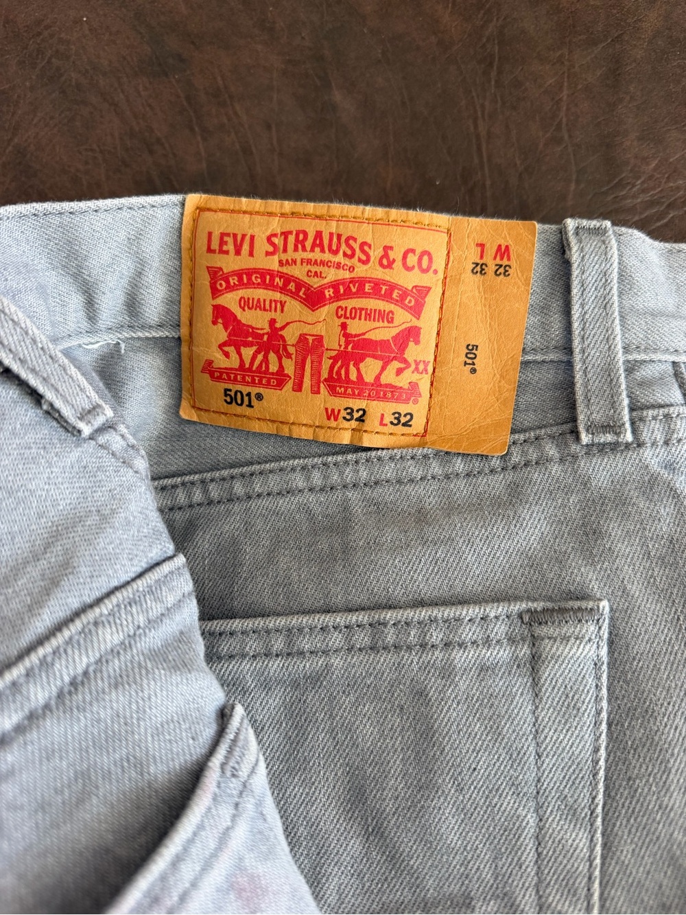 Levi's 501® Men’s Light Gray Straight Jeans